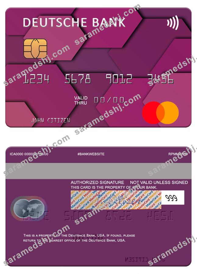 USA Deutsche Bank mastercard